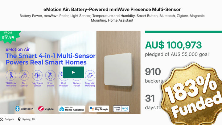 $100,000 Milestone: How eMotion Air Redefines Wireless Presence Sensing LinknLink