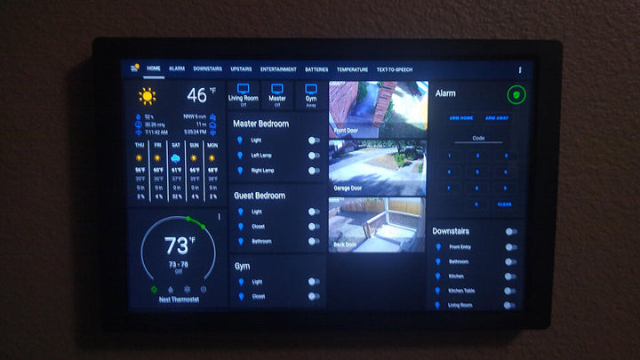 Home Assistant local camera dashboard with ONVIF, RTSP and iSG Display Max