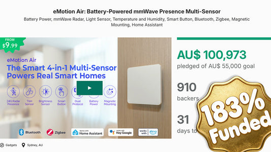 $100,000 Milestone: How eMotion Air Redefines Wireless Presence Sensing