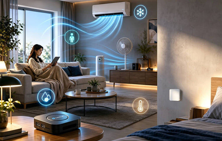 Home Assistant Temperature and Humidity Automation with mmWave and IR Control LinknLink