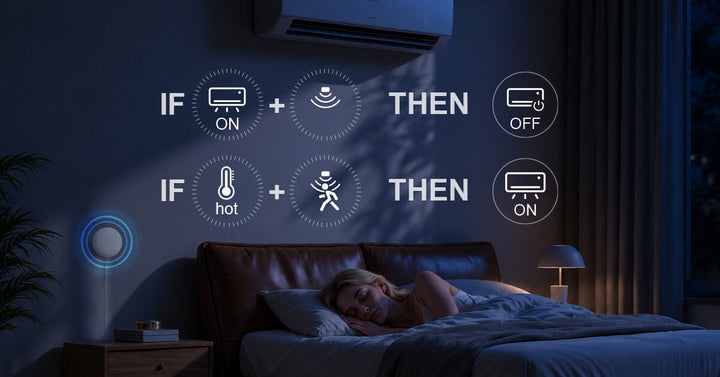Home Assistant sleep mode automation with mmWave presence and IR climate control