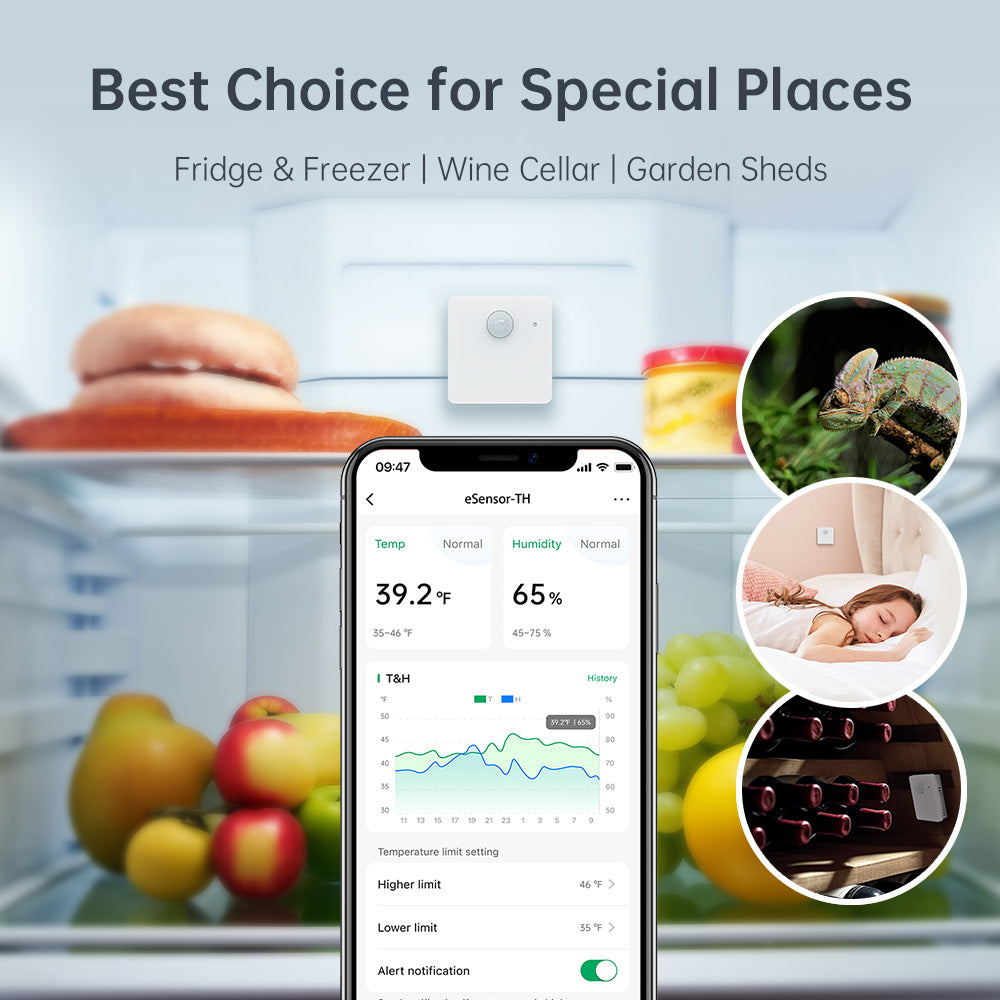 LinknLink Multi Sensor: Temperature and Humidity, PIR Motion Sensor, Brightness Sensor and Switch Button for Automations, Battery Power LinknLink