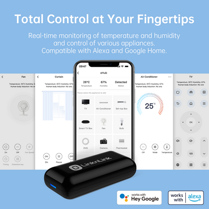 LinknLink eHub: IR and RF Control with Motion, Temperature, Humidity Sensors LinknLink