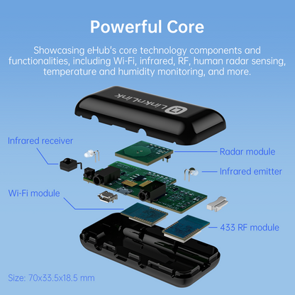 LinknLink eHub: IR and RF Control with Motion, Temperature, Humidity Sensors LinknLink