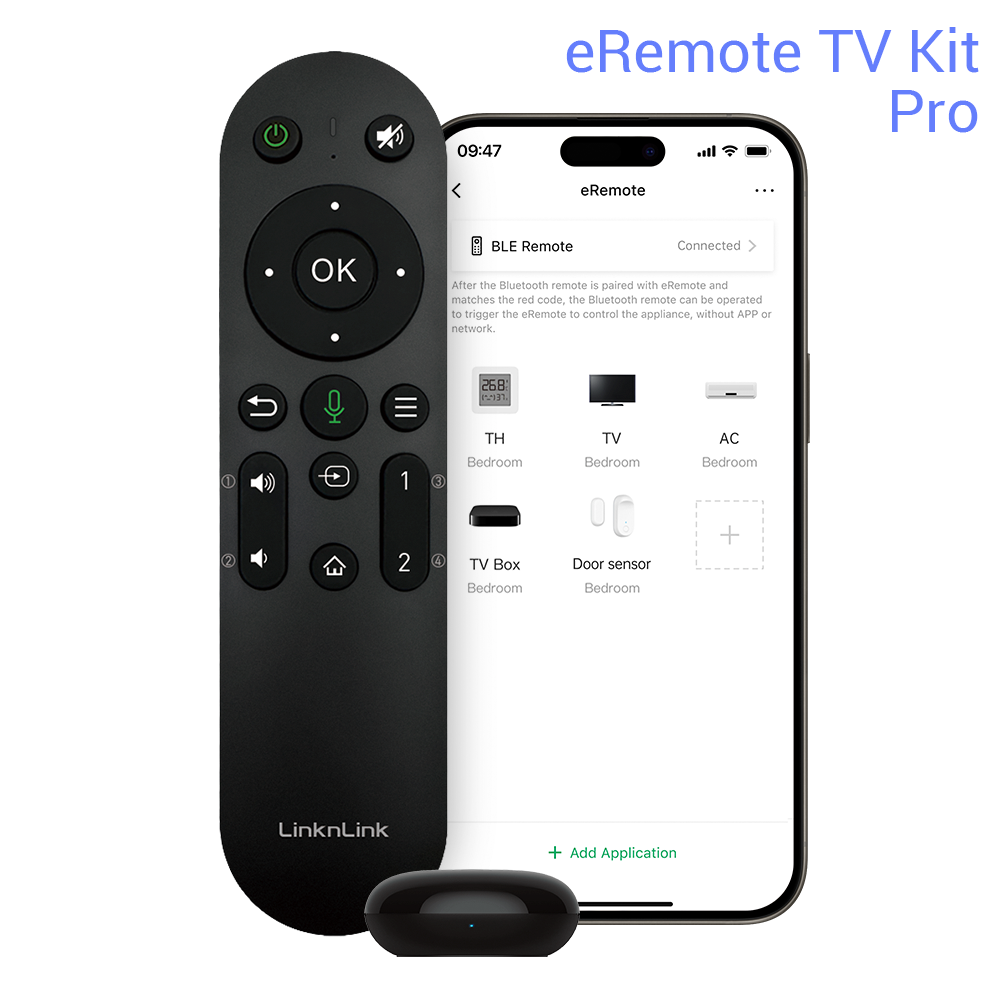 eRemote TV Kit pro IR remote and sensor for Home Assistant