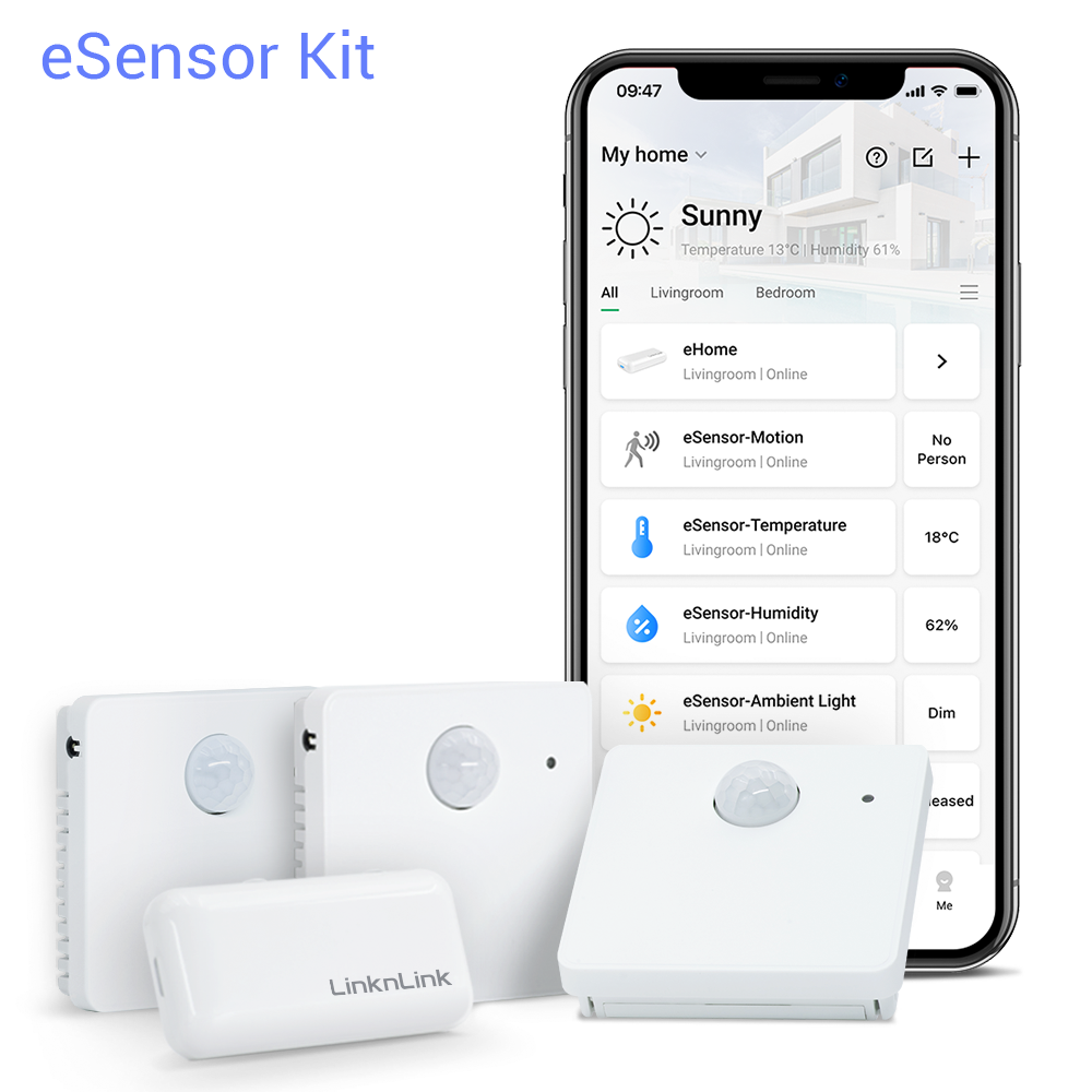 Smart Multi Sensor Lab Rover LinknLink Multi Sensor: Temperature and Humidity, PIR Motion Sensor, B
